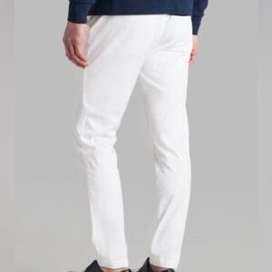 G/FORE 40/32 White Stretch Corduroy Cotton-Blend Golf Pants